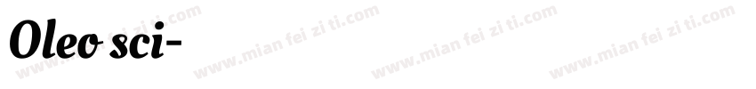 Oleo sci字体转换